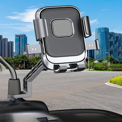 Motorcycle Phone Holder Rearview Mirror Mount