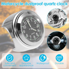 Aluminum Motorcycle Clock Waterproof Handlebar Watch