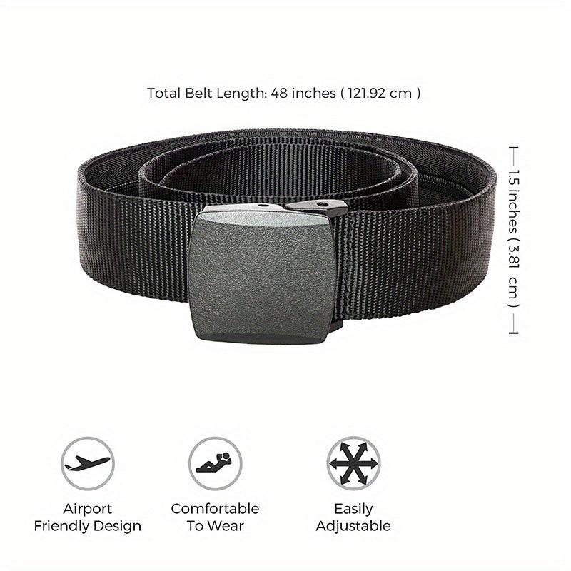 Men's Military Belt Automatic Buckle Nylon Belt For Outdoor