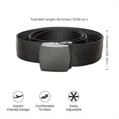Men's Military Belt Automatic Buckle Nylon Belt For Outdoor