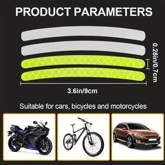 Car Wheel Hub Reflective Sticker Set Auto Exterior Accessories