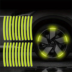 Car Wheel Hub Reflective Sticker Set Auto Exterior Accessories