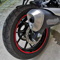 Reflective Motorcycle Hub Stickers - Style & Safety for Your Ride
