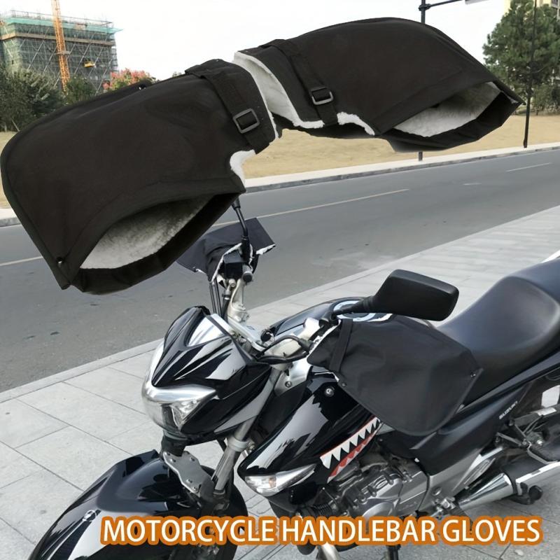 Motorcycle Windproof Winter Velvet Handlebar Gloves