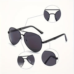 Classic Polarized Pilot Sunglasses UV Protection Retro Style Men's Women's