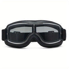 Vintage Aviator Motorcycle Goggles Foldable Antifog Lenses