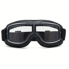 Vintage Aviator Motorcycle Goggles Foldable Antifog Lenses