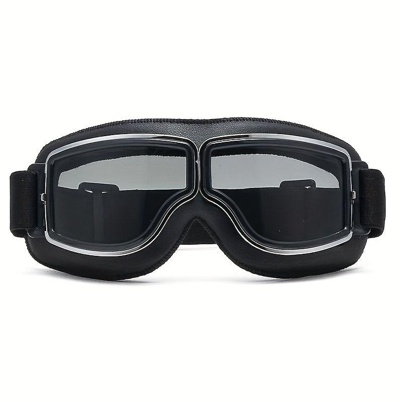 Vintage Aviator Motorcycle Goggles Foldable Antifog Lenses