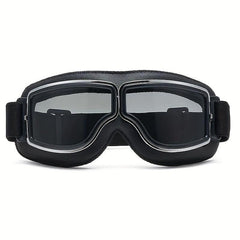 Vintage Aviator Motorcycle Goggles Foldable Antifog Lenses