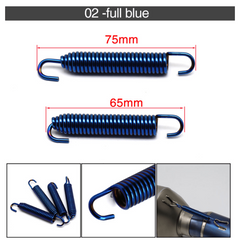 Universal Motorcycle Stainless Steel Spring Hooks For Exhaust Pipe
