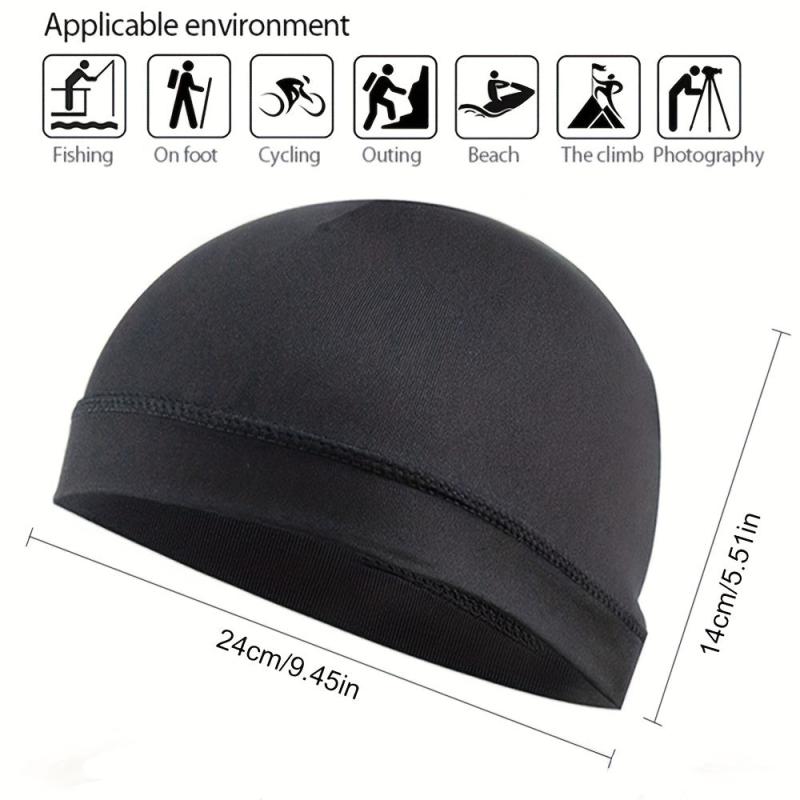 Unisex Skull Cap Anti Sweat Helmet Inner Cap Breathable Hat