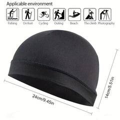 Unisex Skull Cap Anti Sweat Helmet Inner Cap Breathable Hat