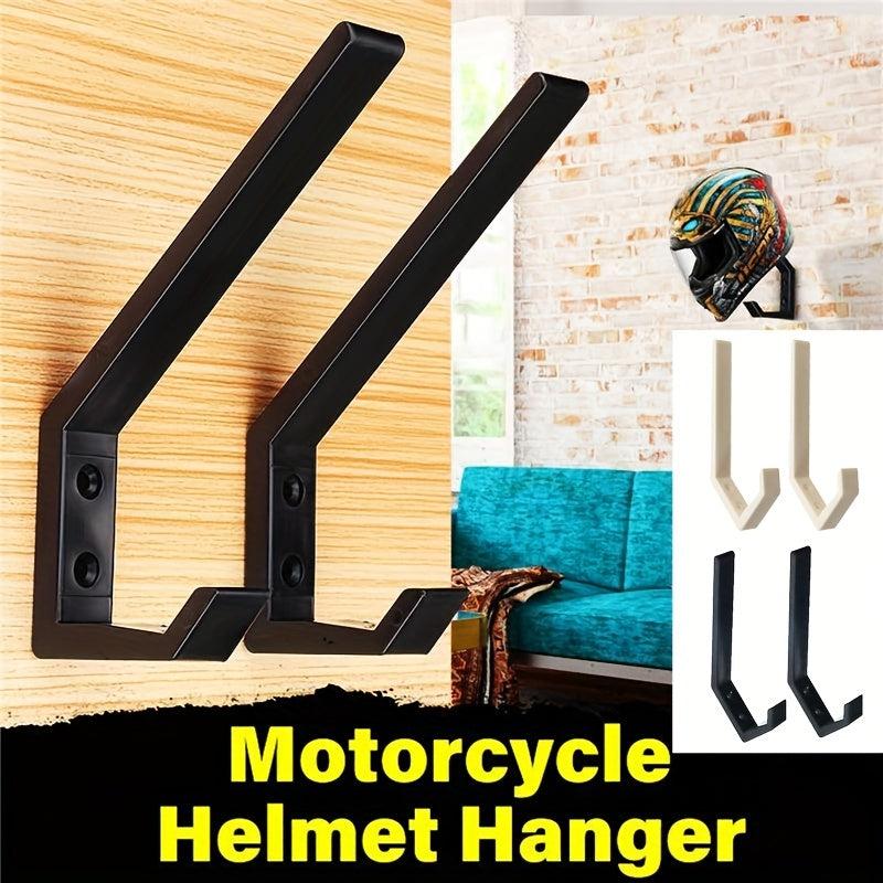 2PCS Motorcycle Helmet Rack Holder Wall Mounted Hook Display Racks