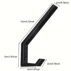 2PCS Motorcycle Helmet Rack Holder Wall Mounted Hook Display Racks