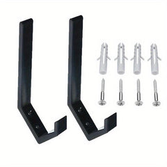 2PCS Motorcycle Helmet Rack Holder Wall Mounted Hook Display Racks