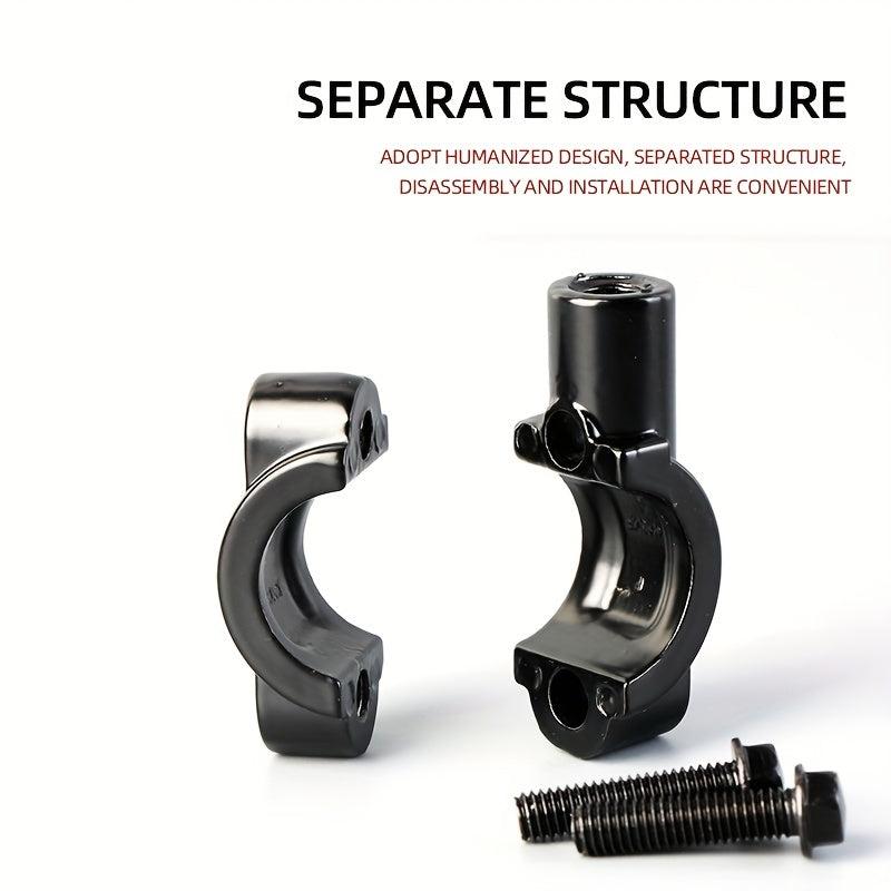 2pcs Universal Motorcycle Mirror Mount Holder Clamp Adaptor 10mm 8mm Thread