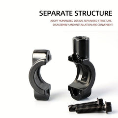 2pcs Universal Motorcycle Mirror Mount Holder Clamp Adaptor 10mm 8mm Thread