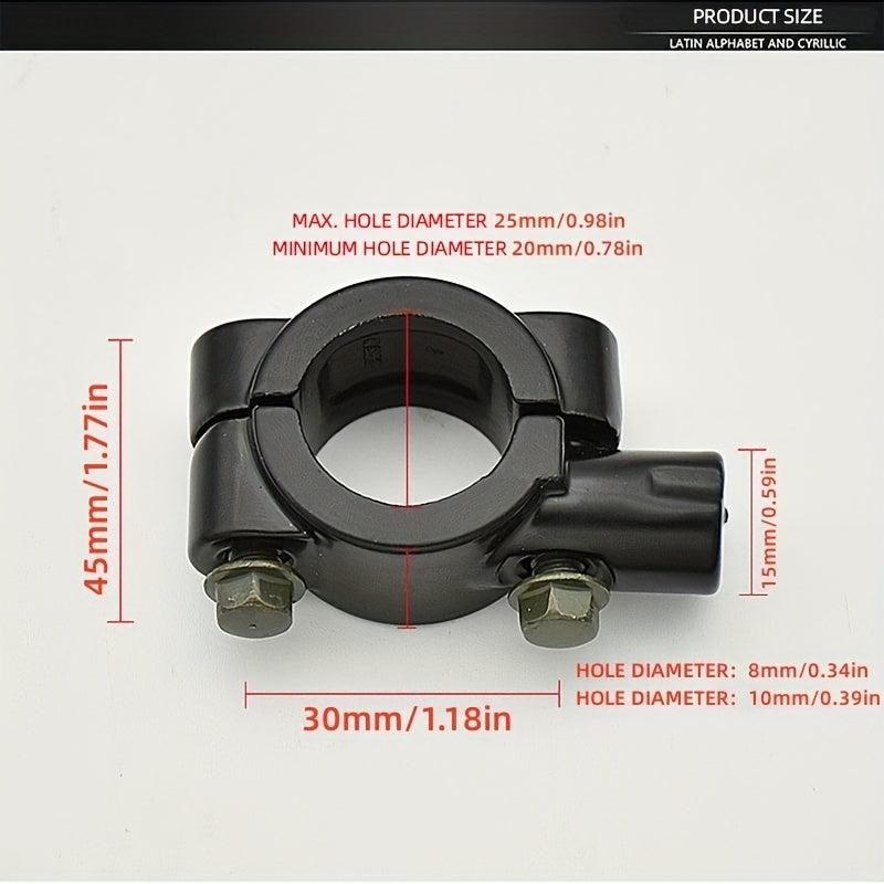 2pcs Universal Motorcycle Mirror Mount Holder Clamp Adaptor 10mm 8mm Thread