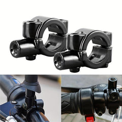 2pcs Universal Motorcycle Mirror Mount Holder Clamp Adaptor 10mm 8mm Thread