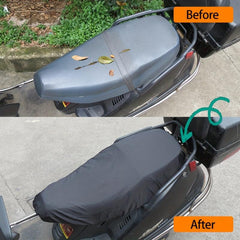 Motorcycle Rain Seat Cover Waterproof Saddle 210D Dust UV Sun Protect