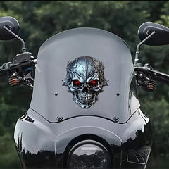 3D Metal Skull Car Stickers Motorcycle Waterproof Decorative Stickers
