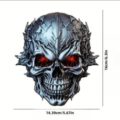 3D Metal Skull Car Stickers Motorcycle Waterproof Decorative Stickers