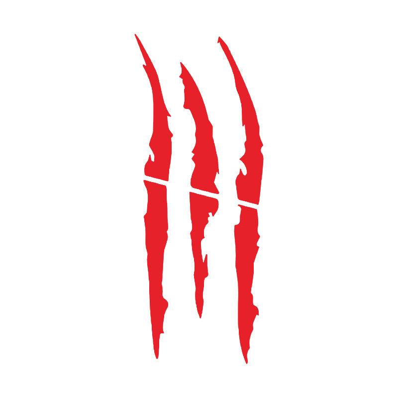 Motorcycle Monster Claw Stripe Decal Reflective Waterproof