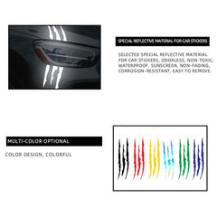 Motorcycle Monster Claw Stripe Decal Reflective Waterproof