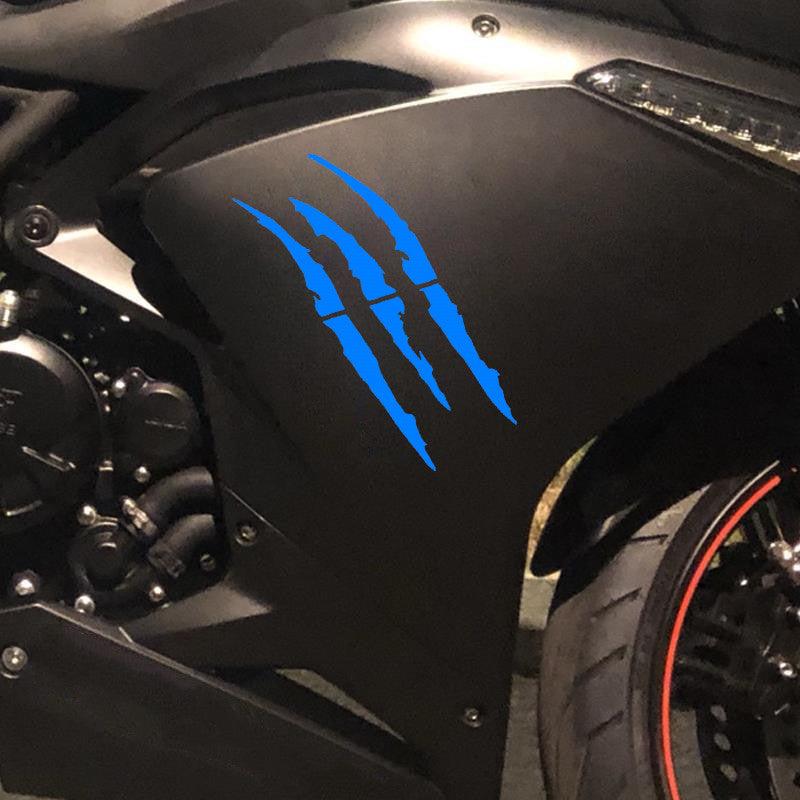 Motorcycle Monster Claw Stripe Decal Reflective Waterproof