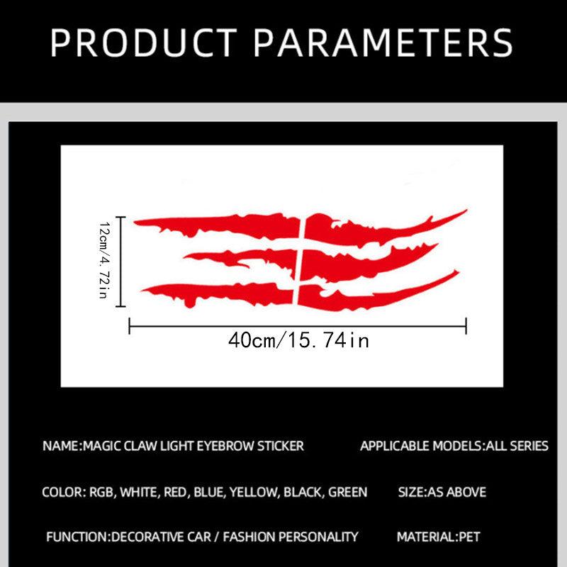 Motorcycle Monster Claw Stripe Decal Reflective Waterproof