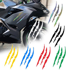 Motorcycle Monster Claw Stripe Decal Reflective Waterproof
