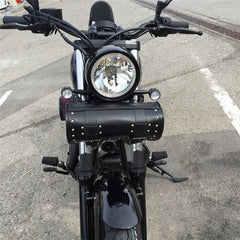 Motorcycle Leather Handlebar Bag Storage Tool Package
