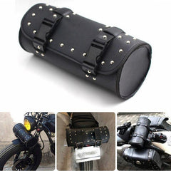 Motorcycle Leather Handlebar Bag Storage Tool Package