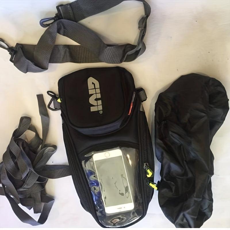 Water Resistant Motorcycle Tank Bag with Phone Holder