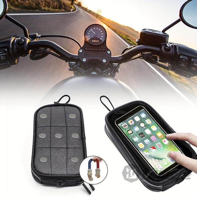 Magnetic Motorcycle Fuel Tank Bag Waterproof Mobile Phone GPS Navigation
