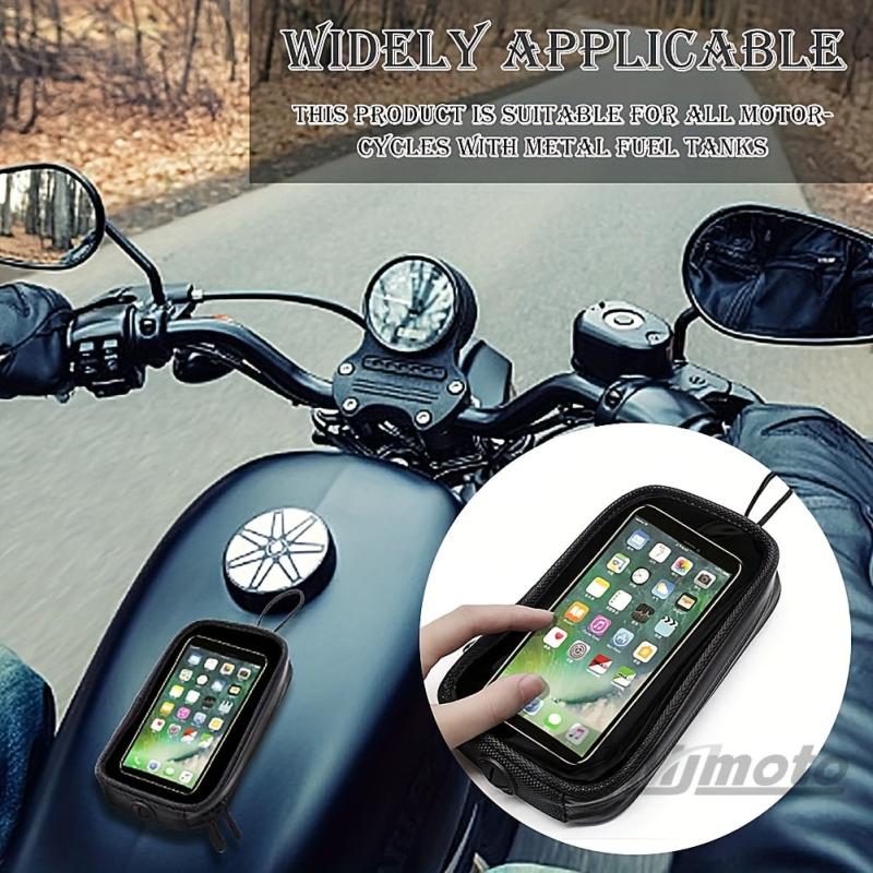 Magnetic Motorcycle Fuel Tank Bag Waterproof Mobile Phone GPS Navigation