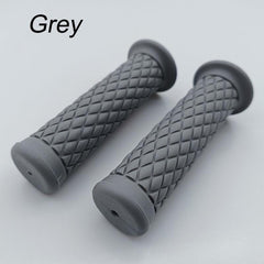 Motorcycle Vintage Grips Non Slip Rubber Bar End Comfort Hand Handlebar Grip