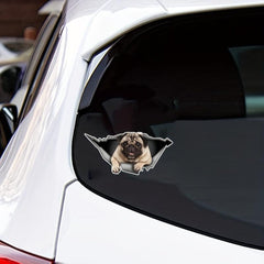 Reflective Car Sticker Torn Metal Decal Vinyl Sticker