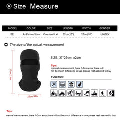 Breathable Face Mask with UV Protection for Outdoor Sports
