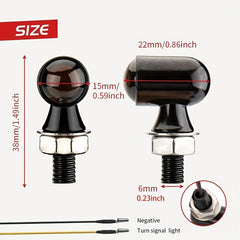 Motorcycle Mini LED Turn Signals Light Micro Front Rear Indicator