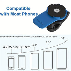 Shock Resistant Motorcycle Handlebar Phone Mount