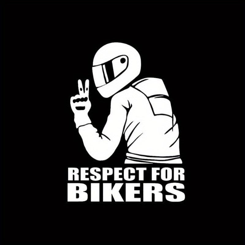 Reflective Car Stickers, Respect For Bikers, Motorcycle Decor