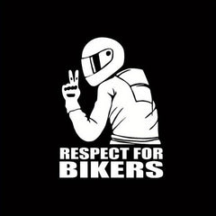 Reflective Car Stickers, Respect For Bikers, Motorcycle Decor