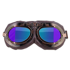 Vintage Moto Classic Goggles for Pilot Steampunk ATV Bike Copper Helmet