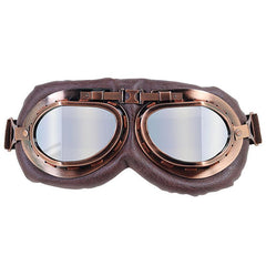 Vintage Moto Classic Goggles for Pilot Steampunk ATV Bike Copper Helmet