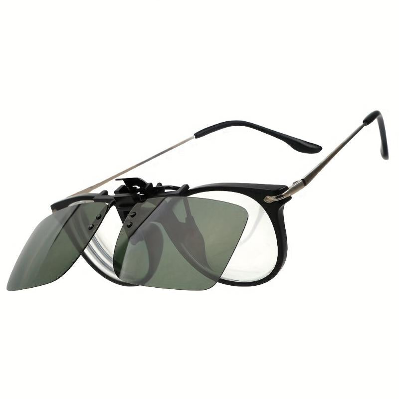 Car Driver Goggles Anti UV Polarized Sun Glasses Night Vision Clip On Sunglasses