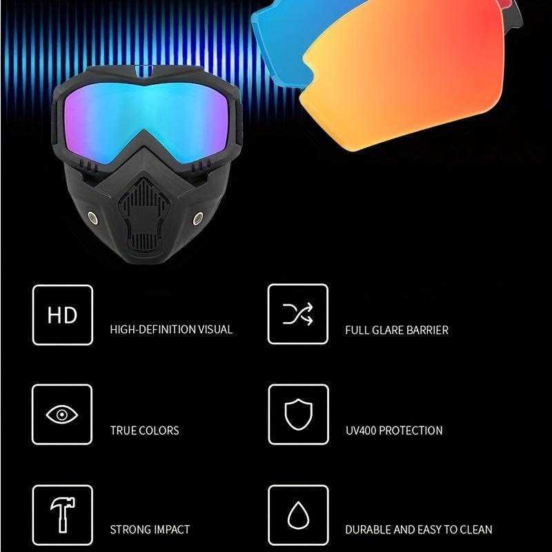 Unisex Windproof Goggles Skiing Mask for Outdoor Sports