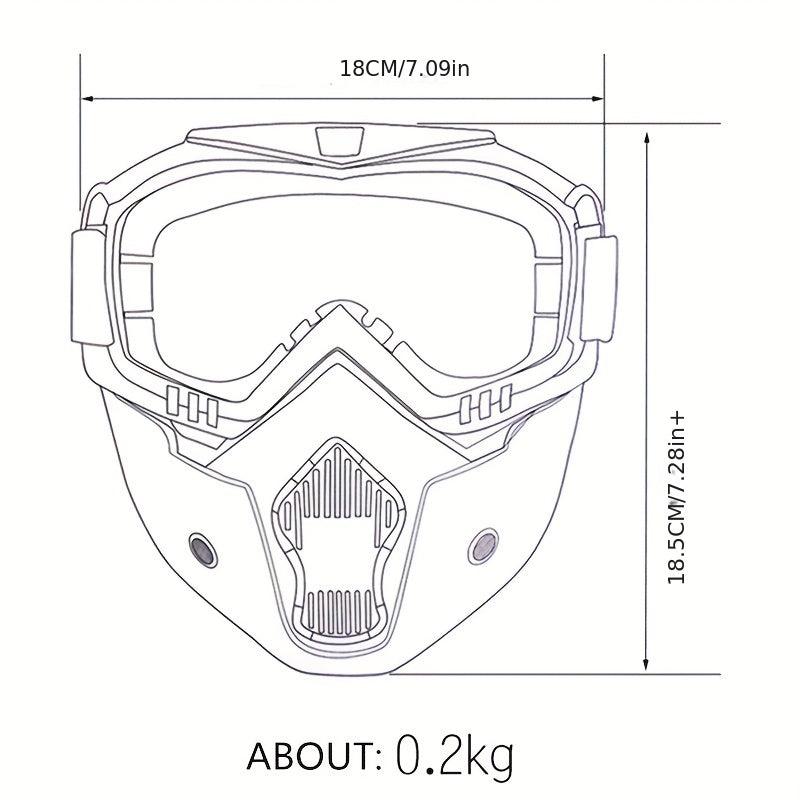Unisex Windproof Goggles Skiing Mask for Outdoor Sports