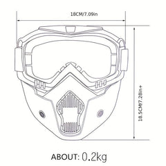 Unisex Windproof Goggles Skiing Mask for Outdoor Sports
