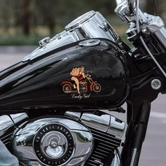Retro Motorcycle Vinyl Decal Sticker